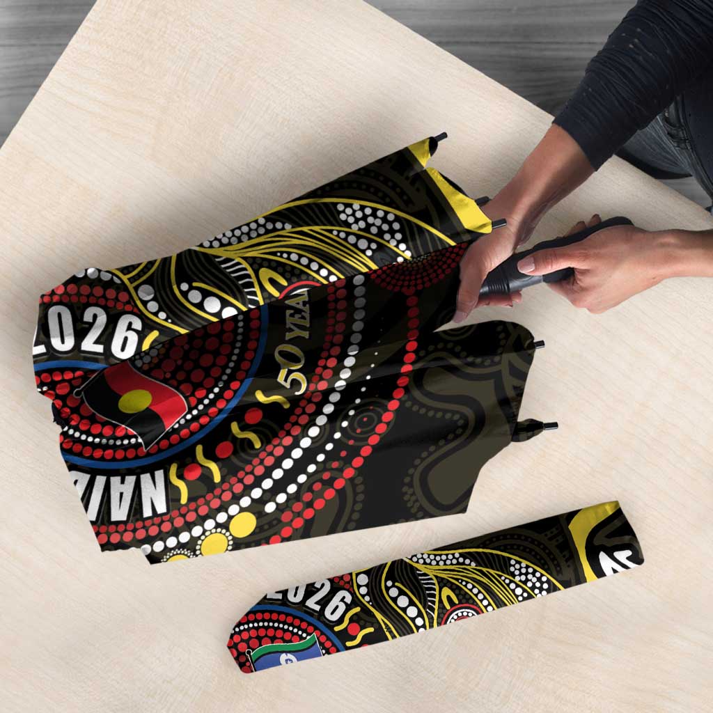 50 Years Of Deadly NAIDOC Week 2026 Umbrella Aussie Kangaroo Aboriginal Art