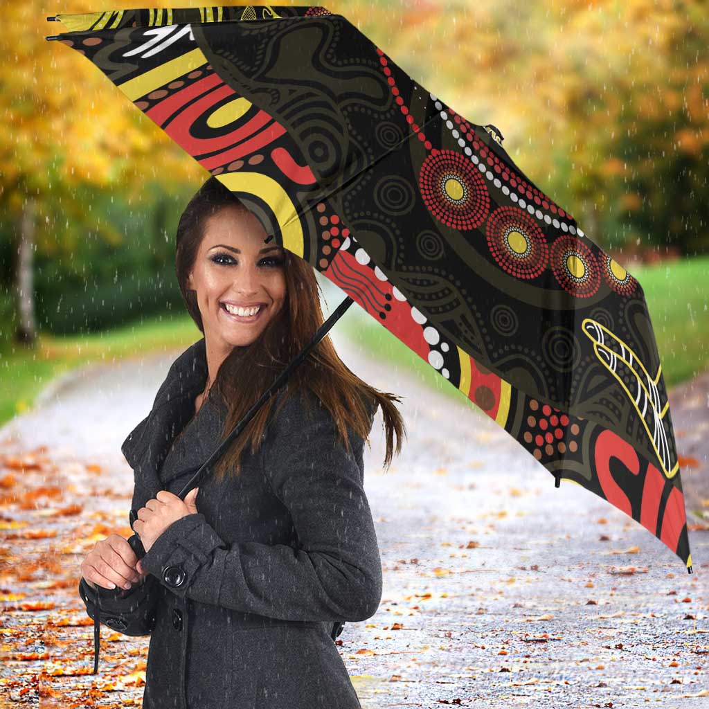 50 Years Of Deadly NAIDOC Week 2026 Umbrella Aussie Kangaroo Aboriginal Art