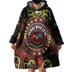 50 Years Of Deadly NAIDOC Week 2026 Wearable Blanket Hoodie Aussie Kangaroo Aboriginal Art