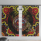 50 Years Of Deadly NAIDOC Week 2026 Window Curtain Aussie Kangaroo Aboriginal Art