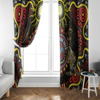 50 Years Of Deadly NAIDOC Week 2026 Window Curtain Aussie Kangaroo Aboriginal Art