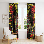 50 Years Of Deadly NAIDOC Week 2026 Window Curtain Aussie Kangaroo Aboriginal Art