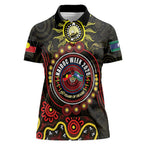 50 Years Of Deadly NAIDOC Week 2026 Women Polo Shirt Aussie Kangaroo Aboriginal Art