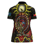 50 Years Of Deadly NAIDOC Week 2026 Women Polo Shirt Aussie Kangaroo Aboriginal Art