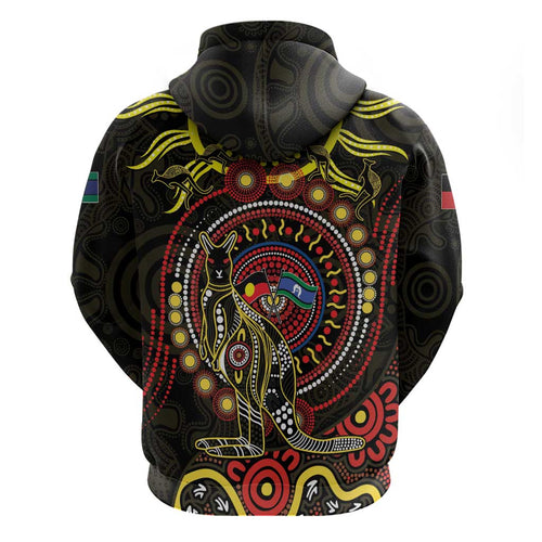 50 Years Of Deadly NAIDOC Week 2026 Zip Hoodie Aussie Kangaroo Aboriginal Art