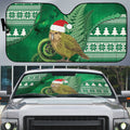 New Zealand Kakapo Christmas In July Auto Sun Shade Silver Fern Santa Xmas Green Color