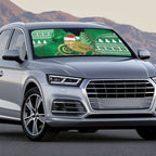 New Zealand Kakapo Christmas In July Auto Sun Shade Silver Fern Santa Xmas Green Color