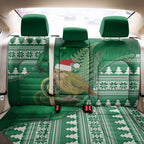 New Zealand Kakapo Christmas In July Back Car Seat Cover Silver Fern Santa Xmas Green Color