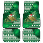 New Zealand Kakapo Christmas In July Car Mats Silver Fern Santa Xmas Green Color