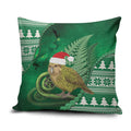 New Zealand Kakapo Christmas In July Pillow Cover Silver Fern Santa Xmas Green Color