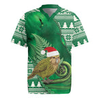 New Zealand Kakapo Christmas In July Rugby Jersey Silver Fern Santa Xmas Green Color