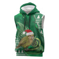 New Zealand Kakapo Christmas In July Sleeveless Hoodie Silver Fern Santa Xmas Green Color