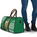 New Zealand Kakapo Christmas In July Travel Bag Silver Fern Santa Xmas Green Color