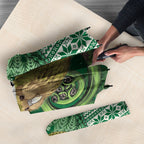 New Zealand Kakapo Christmas In July Umbrella Silver Fern Santa Xmas Green Color