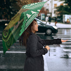 New Zealand Kakapo Christmas In July Umbrella Silver Fern Santa Xmas Green Color