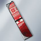 New Zealand Kakapo Christmas In July Auto Sun Shade Silver Fern Santa Xmas Red Color
