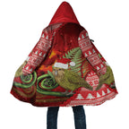 New Zealand Kakapo Christmas In July Cloak Silver Fern Santa Xmas Red Color