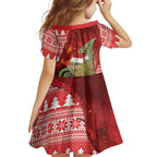New Zealand Kakapo Christmas In July Family Matching Summer Maxi Dress and Hawaiian Shirt Silver Fern Santa Xmas Red Color