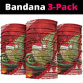 New Zealand Kakapo Christmas In July Neck Gaiter Silver Fern Santa Xmas Red Color