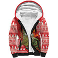 New Zealand Kakapo Christmas In July Sherpa Hoodie Silver Fern Santa Xmas Red Color