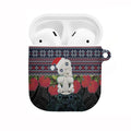 New Zealand Hei Tiki Christmas In July AirPods Case Pohutukawa Santa Xmas Polynesian Pattern