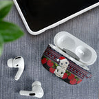 New Zealand Hei Tiki Christmas In July AirPods Case Pohutukawa Santa Xmas Polynesian Pattern