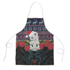 New Zealand Hei Tiki Christmas In July Apron Pohutukawa Santa Xmas Polynesian Pattern