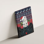New Zealand Hei Tiki Christmas In July Canvas Wall Art Pohutukawa Santa Xmas Polynesian Pattern