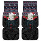 New Zealand Hei Tiki Christmas In July Car Mats Pohutukawa Santa Xmas Polynesian Pattern