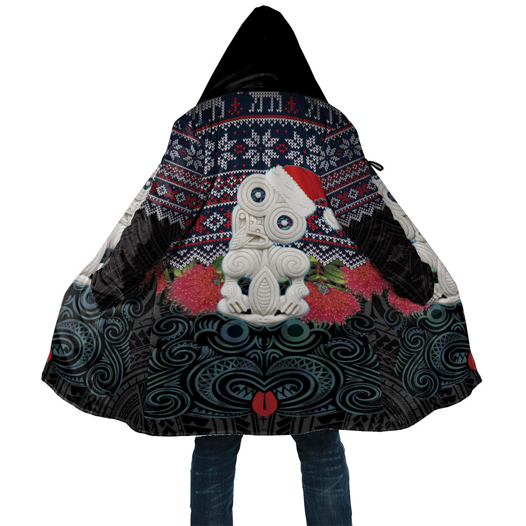 New Zealand Hei Tiki Christmas In July Cloak Pohutukawa Santa Xmas Polynesian Pattern