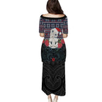 New Zealand Hei Tiki Christmas In July Family Matching Puletasi and Hawaiian Shirt Pohutukawa Santa Xmas Polynesian Pattern