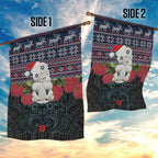 New Zealand Hei Tiki Christmas In July Garden Flag Pohutukawa Santa Xmas Polynesian Pattern