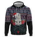 New Zealand Hei Tiki Christmas In July Hoodie Pohutukawa Santa Xmas Polynesian Pattern