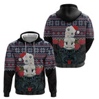 New Zealand Hei Tiki Christmas In July Hoodie Pohutukawa Santa Xmas Polynesian Pattern