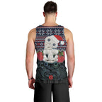 New Zealand Hei Tiki Christmas In July Men Tank Top Pohutukawa Santa Xmas Polynesian Pattern