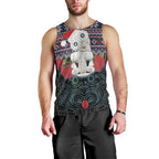 New Zealand Hei Tiki Christmas In July Men Tank Top Pohutukawa Santa Xmas Polynesian Pattern