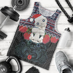 New Zealand Hei Tiki Christmas In July Men Tank Top Pohutukawa Santa Xmas Polynesian Pattern