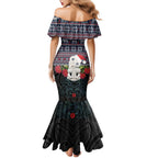 New Zealand Hei Tiki Christmas In July Mermaid Dress Pohutukawa Santa Xmas Polynesian Pattern