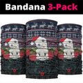 New Zealand Hei Tiki Christmas In July Neck Gaiter Pohutukawa Santa Xmas Polynesian Pattern