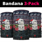 New Zealand Hei Tiki Christmas In July Neck Gaiter Pohutukawa Santa Xmas Polynesian Pattern