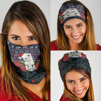 New Zealand Hei Tiki Christmas In July Neck Gaiter Pohutukawa Santa Xmas Polynesian Pattern