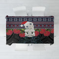 New Zealand Hei Tiki Christmas In July Tablecloth Pohutukawa Santa Xmas Polynesian Pattern