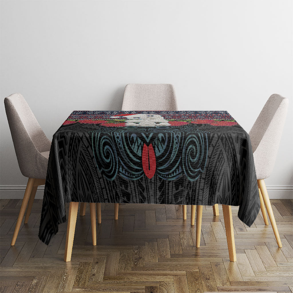 New Zealand Hei Tiki Christmas In July Tablecloth Pohutukawa Santa Xmas Polynesian Pattern