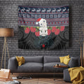 New Zealand Hei Tiki Christmas In July Tapestry Pohutukawa Santa Xmas Polynesian Pattern
