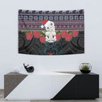New Zealand Hei Tiki Christmas In July Tapestry Pohutukawa Santa Xmas Polynesian Pattern