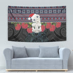 New Zealand Hei Tiki Christmas In July Tapestry Pohutukawa Santa Xmas Polynesian Pattern