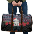 New Zealand Hei Tiki Christmas In July Travel Bag Pohutukawa Santa Xmas Polynesian Pattern