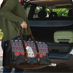 New Zealand Hei Tiki Christmas In July Travel Bag Pohutukawa Santa Xmas Polynesian Pattern