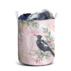 Magpie NAIDOC Week 2026 Personalised Laundry Basket 50 Years Deadly Eucalyptus Blossoms Aboriginal Art