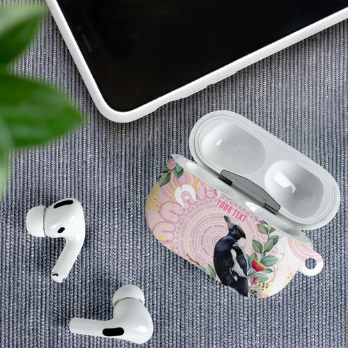 Magpie NAIDOC Week 2026 Personalised AirPods Case 50 Years Deadly Eucalyptus Blossoms Aboriginal Art